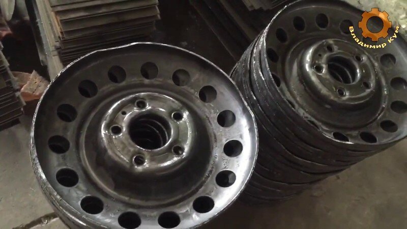 Как делают колесные диски штамповку в Китае