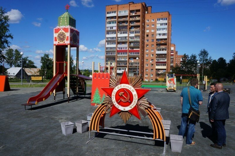 Патриотическая детская площадка в Петрозаводске