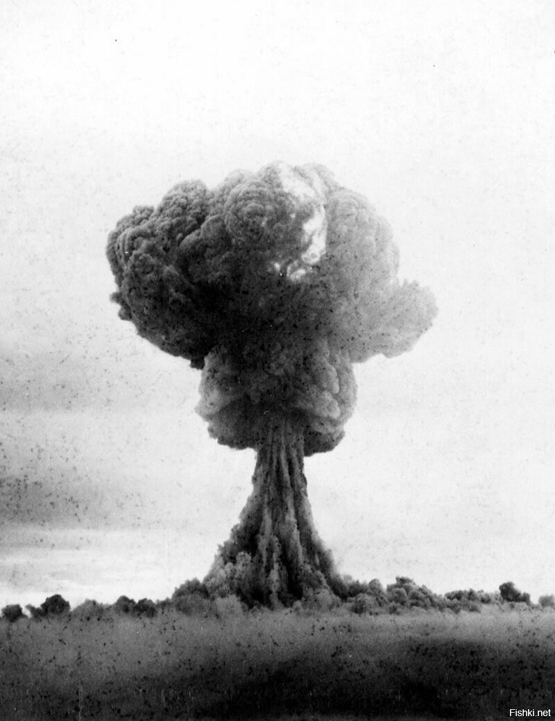 Взрыв первой советской атомной бомбы, Семипалатинск, СССР, 29 августа 1949 года