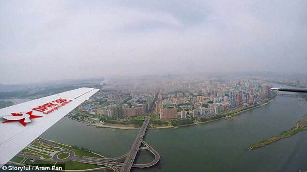 Полет над Пхеньяном: воздушная съемка столицы Северной Кореи