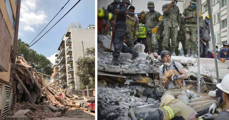 Стихия безжалостна: 15 шокирующих фото последствий землетрясения в Мексике
