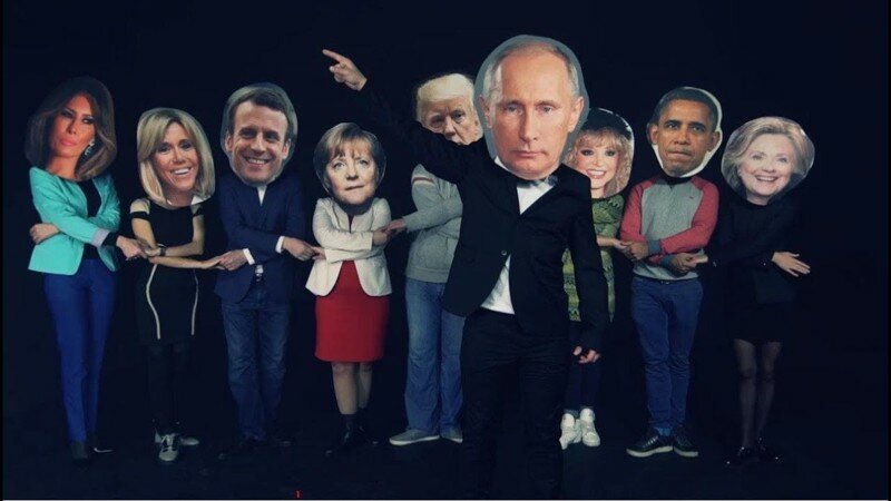 Видео с Путиным, Меркель, Трампом и Обамой набрало более 1 млн просмотров на Youtube