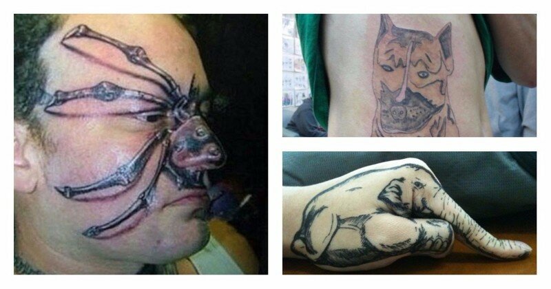 25 забавных фотографий, демонстрирующих худшие татуировки с изображением животных