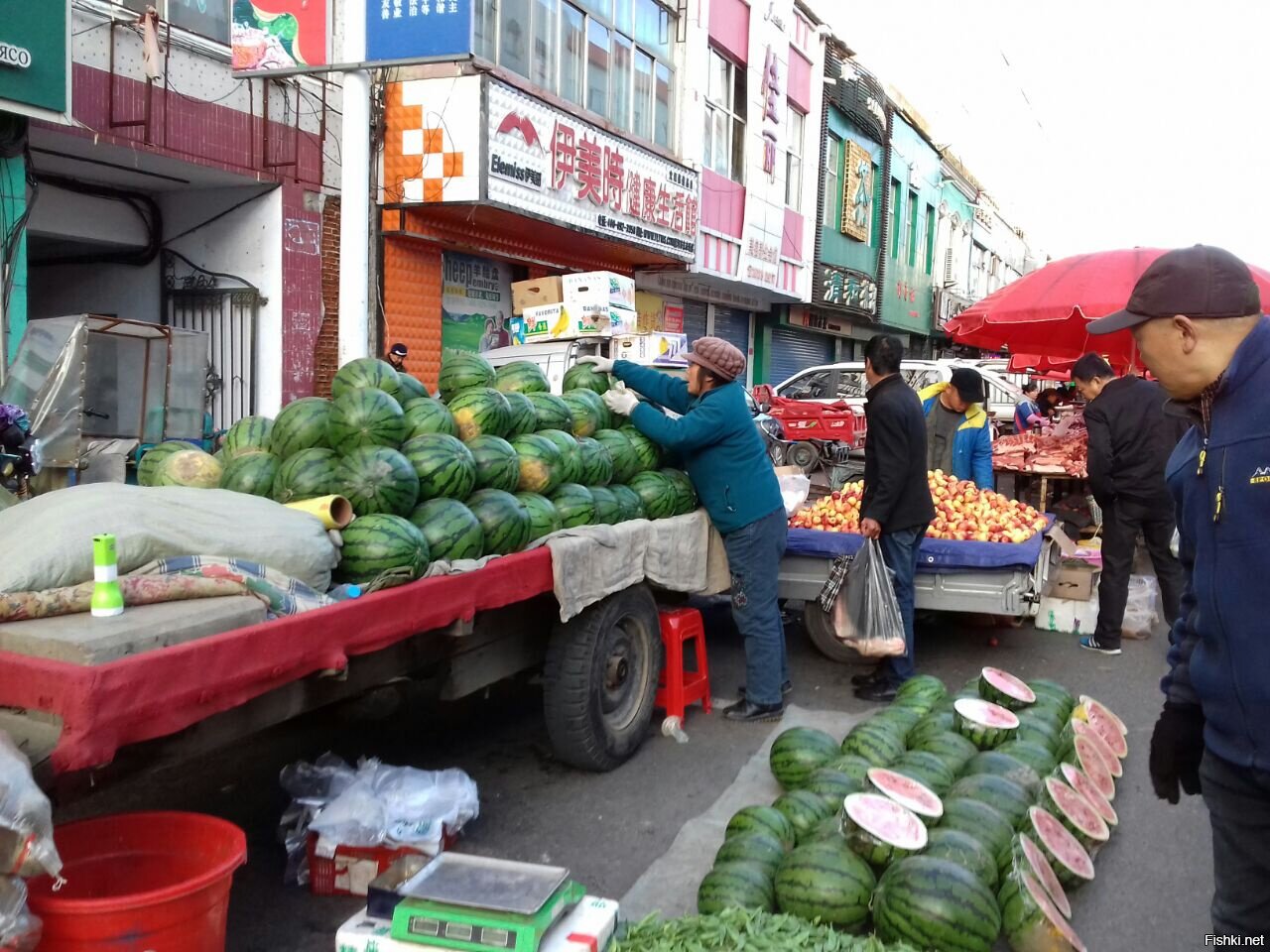 Утренний рынок в Китае, Фото мои , прошу сильно не бить