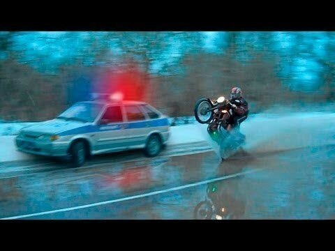 Погоня за советским мотоциклом