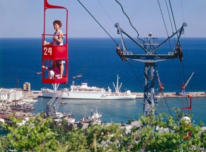 Канатная дорога, 1974 год, Ялта
