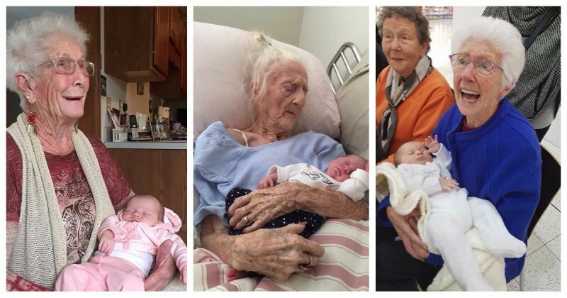 20 трогательных фотографий бабушек и дедушек, которые впервые увидели своих внуков