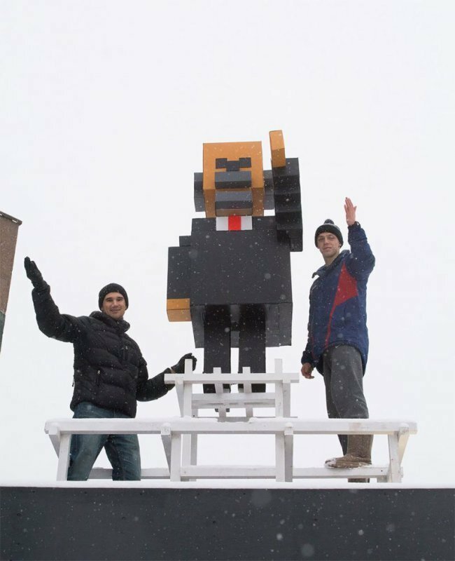 В Красноярске поставили памятник "пиксельному" Ленину из Minecraft - Это интересно