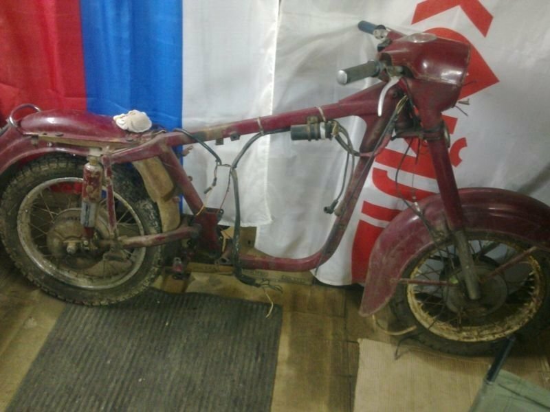 Превращение останков JAWA 350 1963 в новый мотоцикл