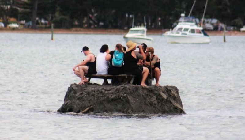 Новозеландцы насыпали остров, чтобы выпить алкоголя в новогоднюю ночь