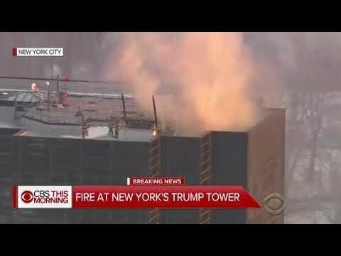 В Нью-Йорке горит башня Трампа