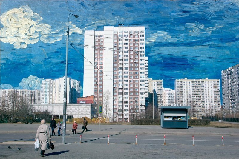 Шедевры мировой живописи в унылых российских пейзажах
