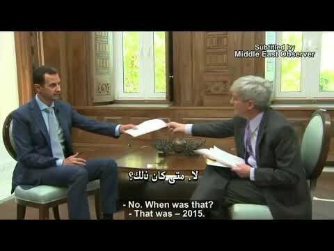Президент Сирии – Башар Асад – отвечает на очень неудобные вопросы американского журналиста