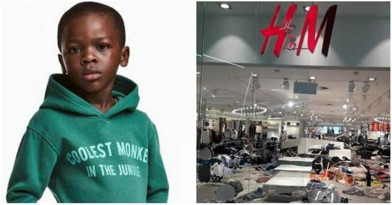 Обиженные расистским дизайном детской толстовки жители ЮАР громят магазин H&amp;M