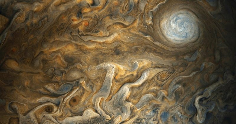 Жалуетесь на погоду? NASA показало облачные пояса Юпитера, где скорость ветра достигает 60 км/с