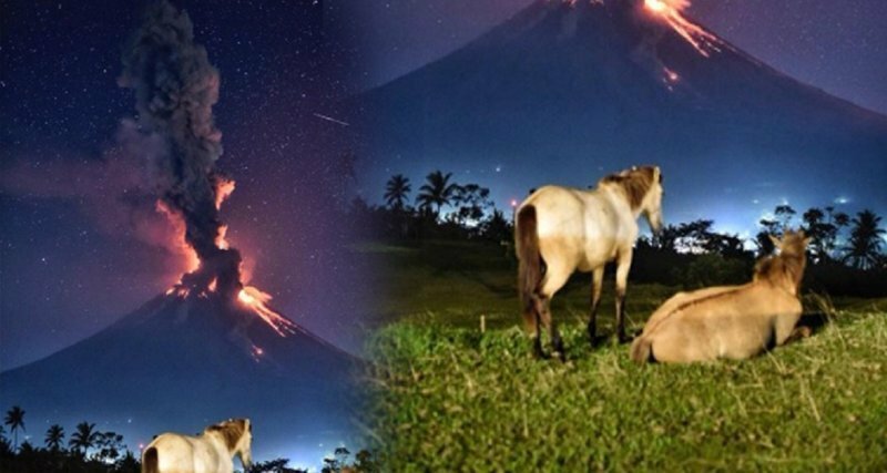 Красота катастрофы: на Филиппинах началось извержение вулкана