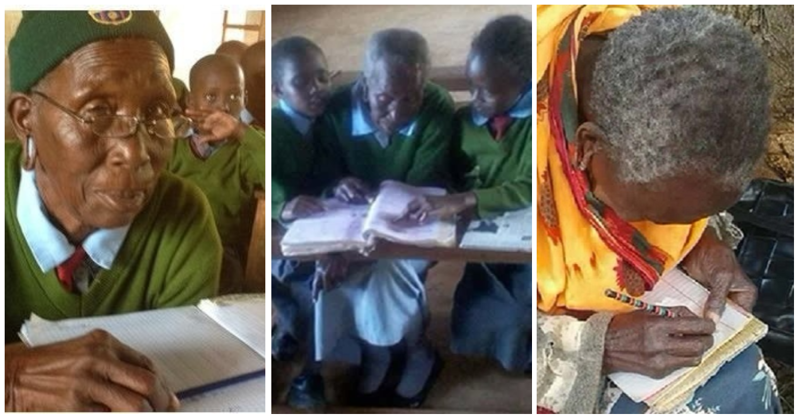 Первоклассница в летах: 90-летняя жительница Кении пошла в школу вместе с внуками