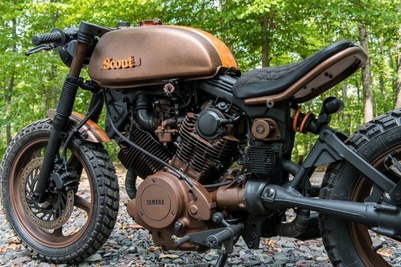 "Scout" Yamaha XV750 1983: скрэмблер от Industrial Moto