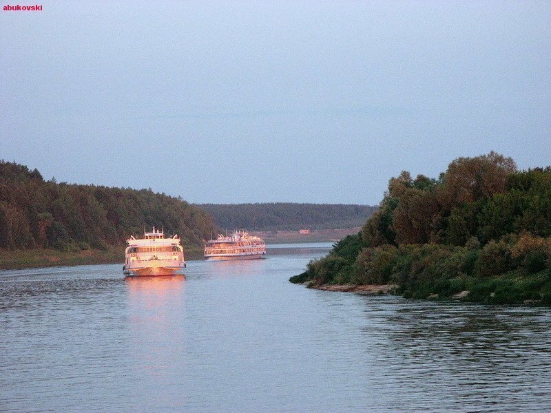 Вода в реке ока