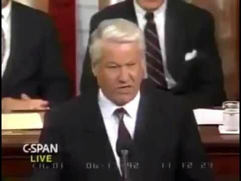 Речь ельцина в конгрессе США (алкаш и предатель)