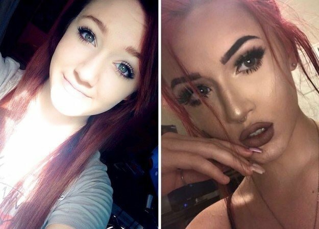 Девушки, которые изменили себя до неузнаваемости с помощью макияжа