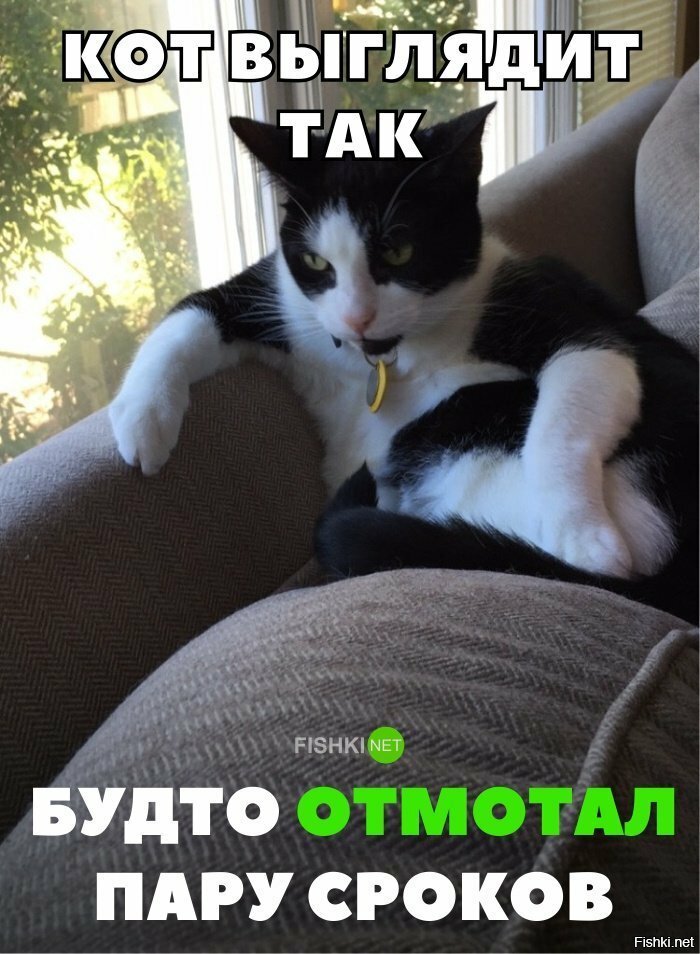 Будто отмотал срок