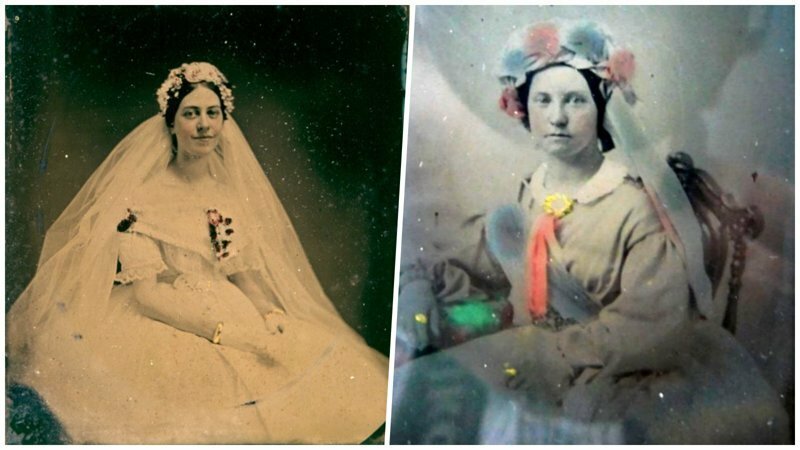 Свадебные фотографии Викторианской эпохи 1840—1860-хх годов