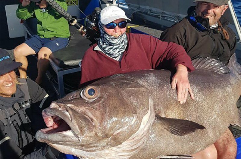 Пенсионерка поймала 60-килограммовую рыбу