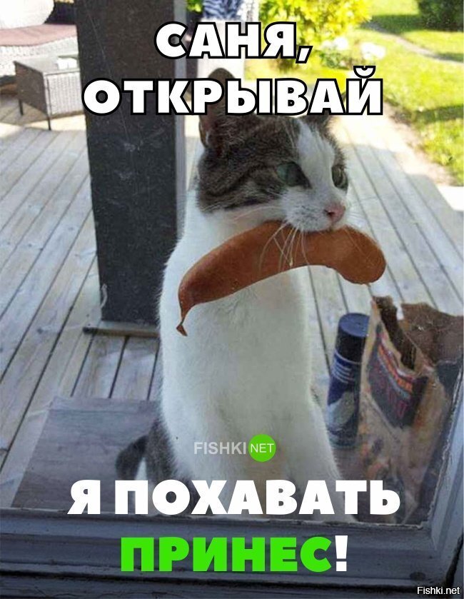 Открывай, я похавать