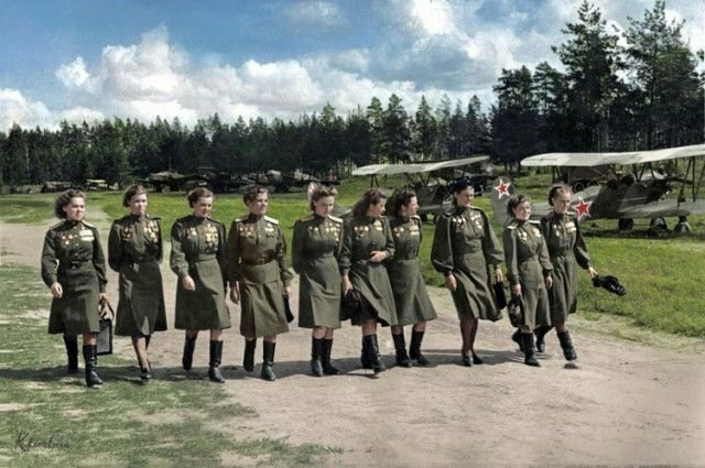 "Ожившие" фото времен Великой Отечественной войны (18 фото)