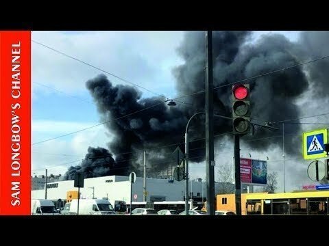 Кто поджигает Россию? Санкт-Петербург, 28.03.2018, горит склад с автозапчастями на Савушкина