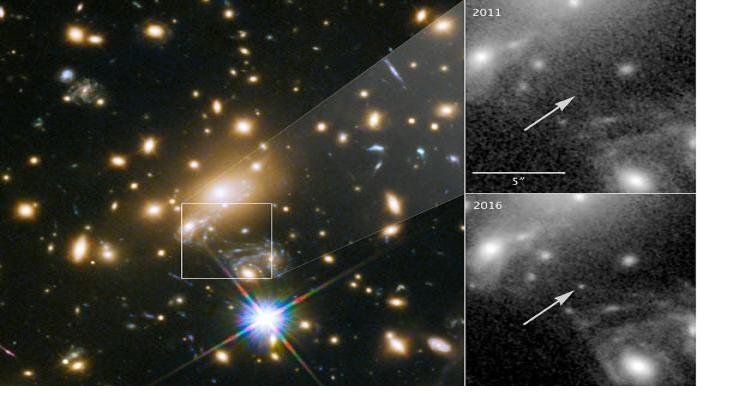 Звезда Icarus: Hubble наблюдает за самой дальней звездой, из когда-либо увиденных