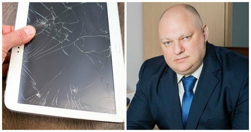 Жесткий ответ на санкции США: депутат демонстративно растоптал свой iPad: видео