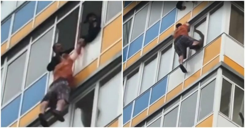 Дебошир сорвался с балкона 10-го этажа, пытаясь уйти от полиции