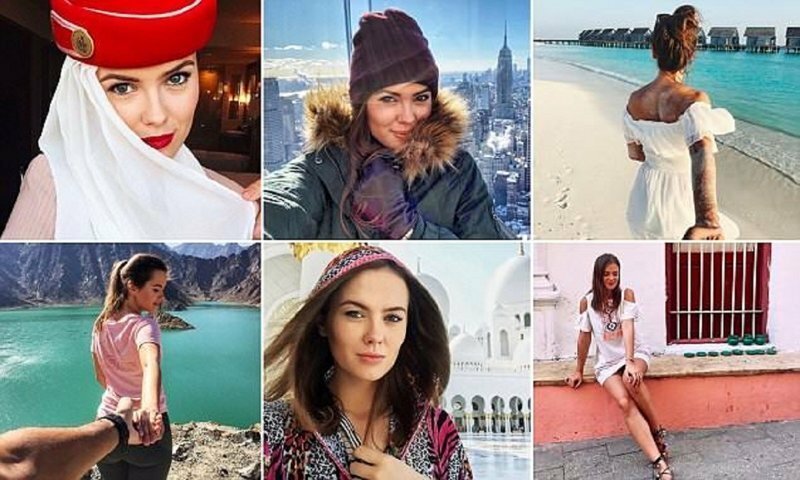 Очаровательная литовская стюардесса делиться в Instagram* снимками своей гламурной жизни