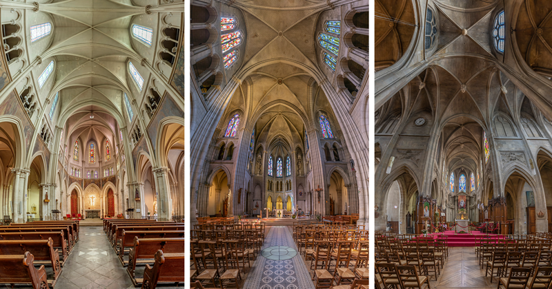 Вертикальные панорамы парижских соборов в объективе Ричарда Силвера
