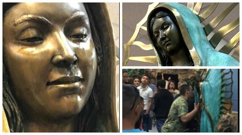 Статуя Девы Марии заплакала ароматными слезами