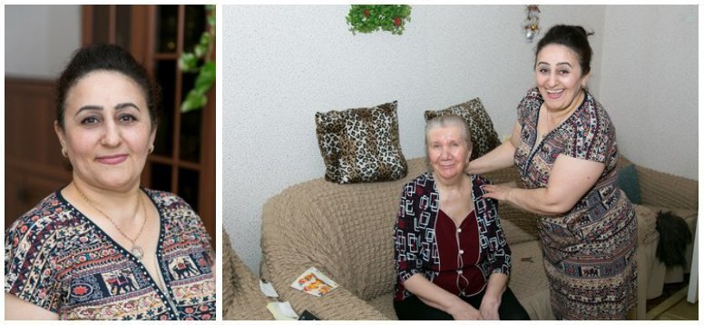 Эсмира Ахмедова из города Лангепас создала "приемную семью" для 70-летней соседки