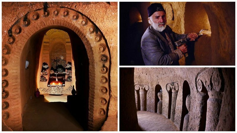 Подземный храм, который строился 23 года с помощью молотка и зубила