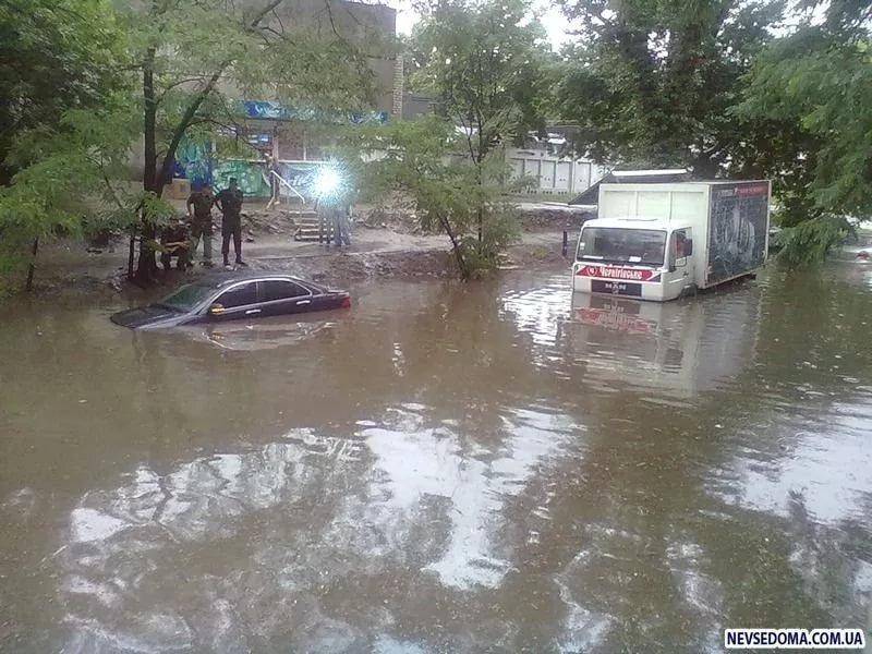 Вчерашний дождь и ураган в Киеве