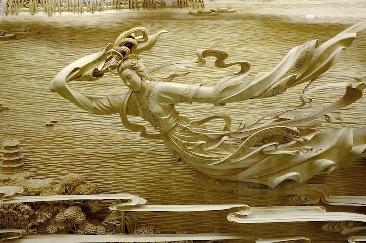 Искусство резки по дереву мастеров из Донг Янга