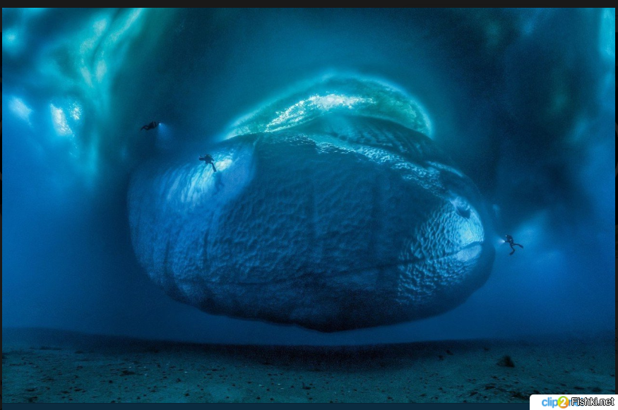 Айсберг ,вид снизу,со дна