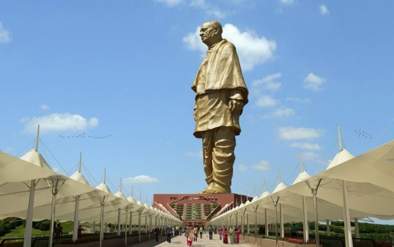 В Индии продолжается строительство самой высокой статуи в мире