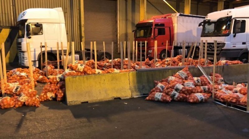 В грузовике с луком и помидорами обнаружили 400 кг героина и кокаина стоимостью £27 млн