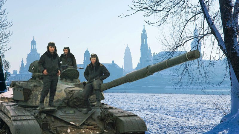 - Мне было классно ездить на русском танке по улицам Германии, - отвечаю немцу