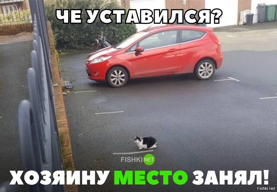 Занял место