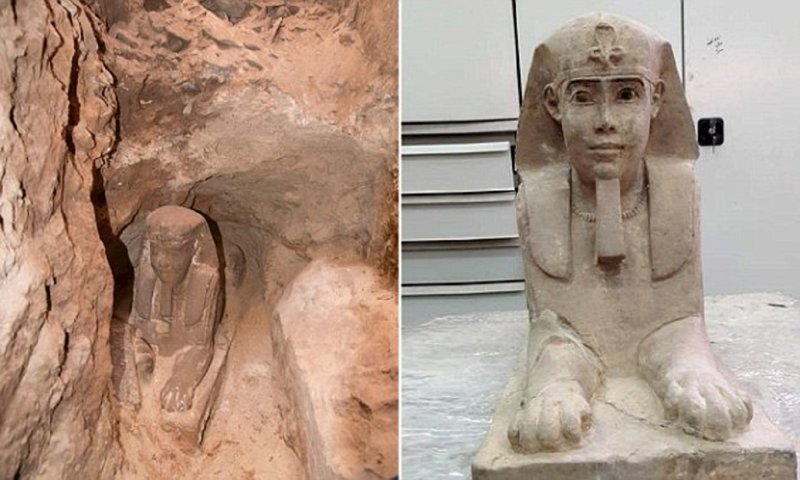 Египетские археологи нашли еще одного сфинкса