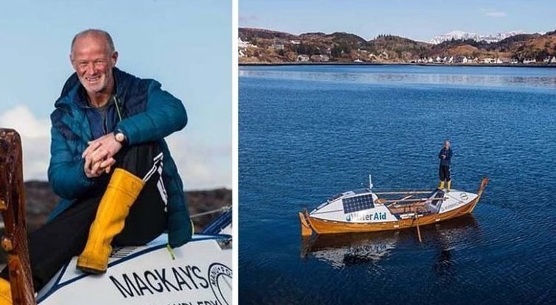 У берегов Британии спасли путешественника на самодельной лодке