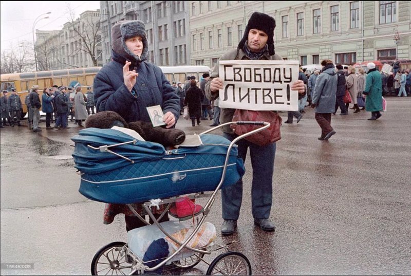 Москва в объективе западных корреспондентов - 1991 год