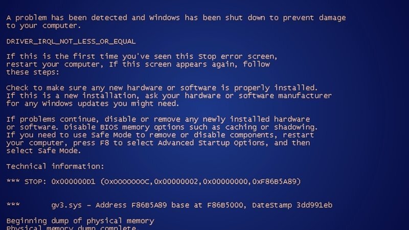 Краткая история «синего экрана смерти»